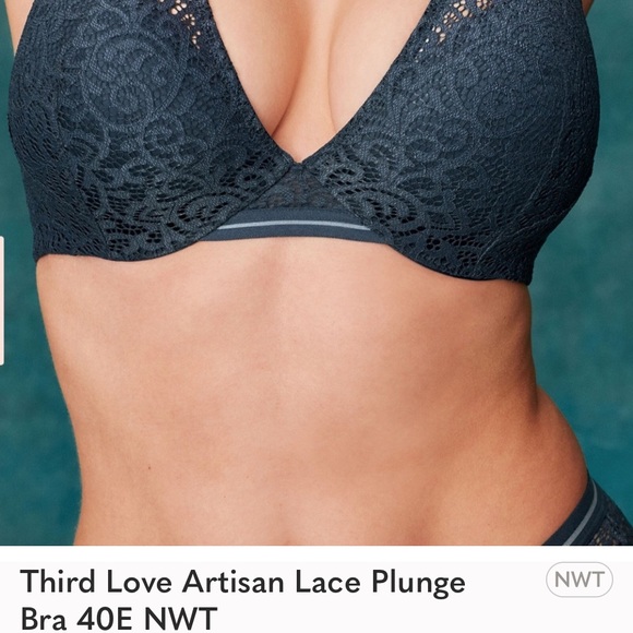ThirdLove Other - Third Love Artisan Lace Plunge Bra 40E NWT